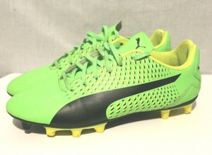 green puma soccer cleats