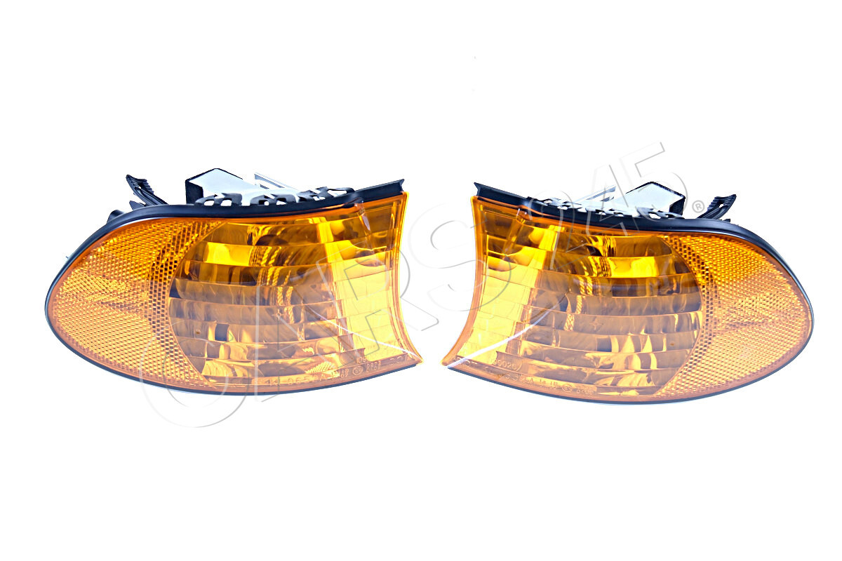 X AUTOHAUX Pair Clear Corner Signal Lights For BMW E38 7 Series (740i/740iL/750iL) 1999-2001