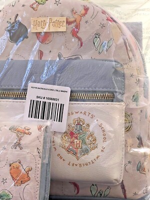 harry potter watercolor icons mini backpack Loungefly x Hermione Wand GeekCore An official product from the producers of the Harry Potter film saga Harry Potter Watercolor Icons Mini