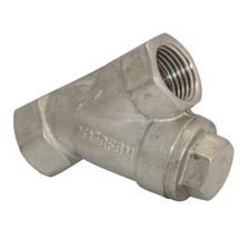 1/2" 1/2 inch NPT Female Y Strainer Mesh Filter Swing check Valve SS 316 800Psi