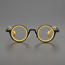 Fashion Round Acetate Eyeglasses Frames Personality Men Women Reading Glasses