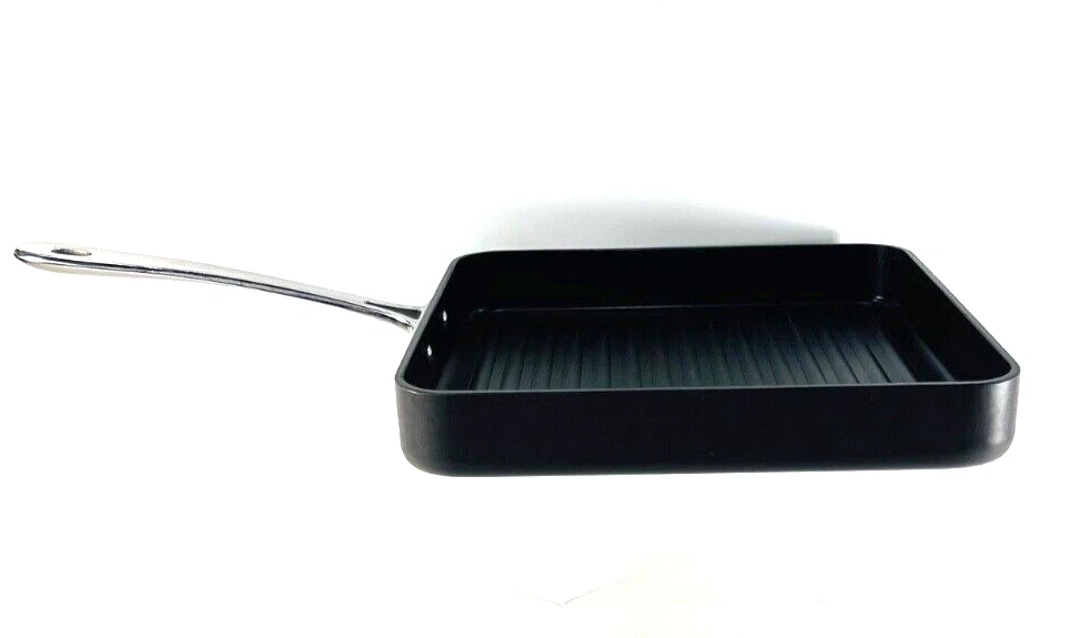 All-Clad Heavy Non-Stick Cast Iron Panini Press Sandwich Burger Pan 11" - No lid
Opens in a new wind