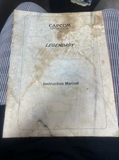 Capcom LEGENDARY WINGS Arcade Video Game Manual- good used original