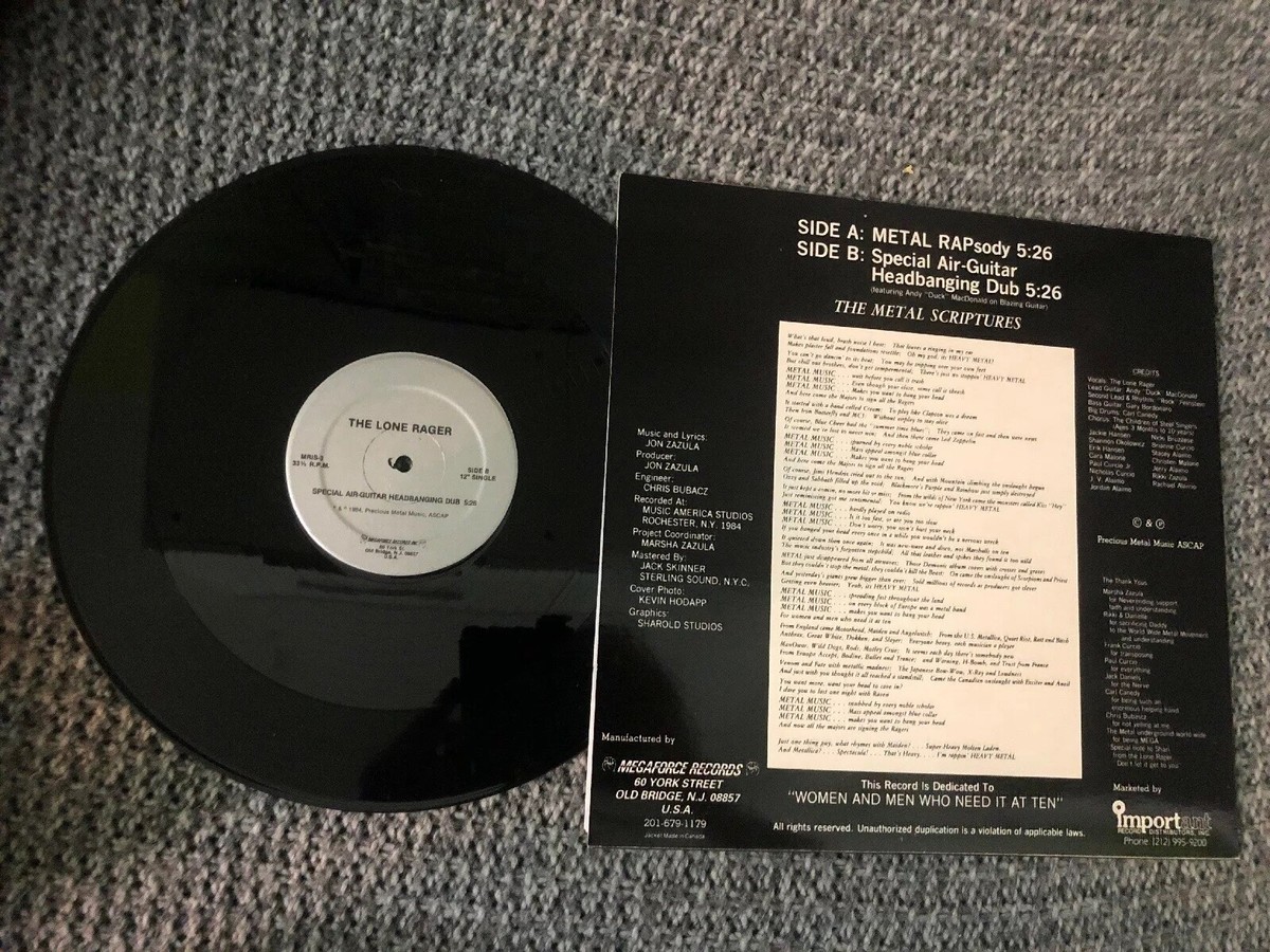 Lone Rager Lp 12” Metal Rap 1984 V. G | eBay
