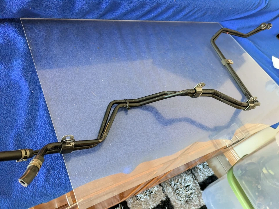 2009-2014 INFINITI fx50 QX70 RWD  TRANSMISSION OIL COOLER HOSE LINE PIPES OEM - Image 2 of 4