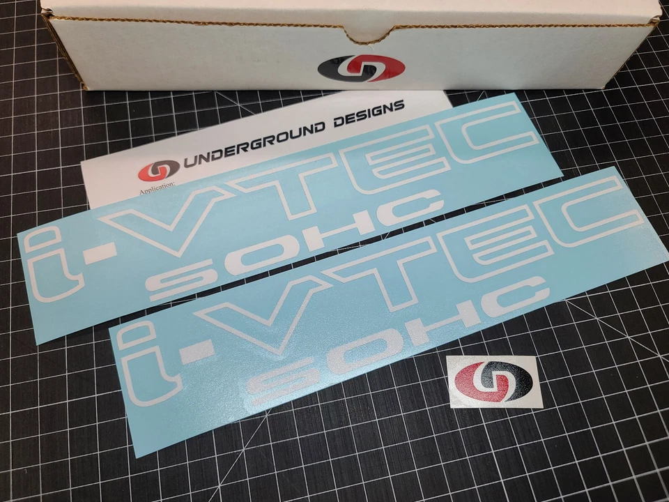 I-VTEC SOHC Decals (2pk) Door Rocker Panel Stickers Fits Honda Civic Acura RSX - Image 4 of 4