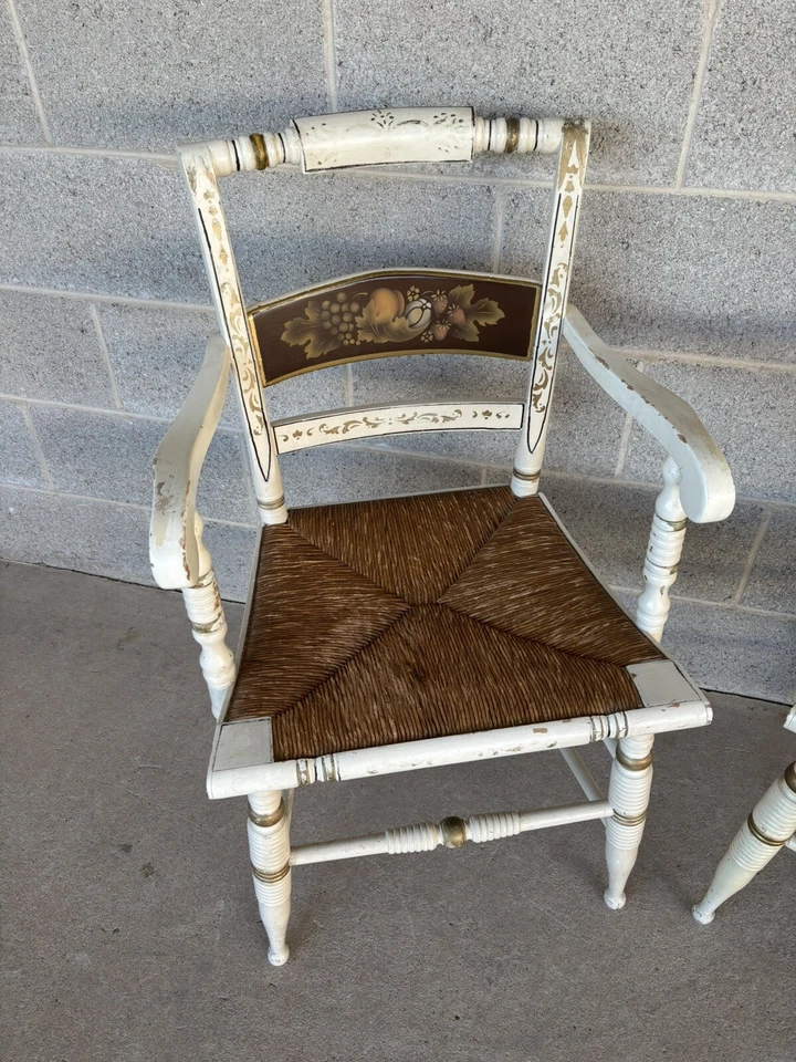 SILLONES INFERIORES NICHOLS & STONE ESTILO HITCHCOCK MARFIL COSECHA RUSH - UN PAR Foto 2 de 4