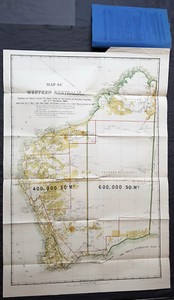 1890 John Forrest Large Antique Map Western Australia Pastoral Leases Explorers Ebay