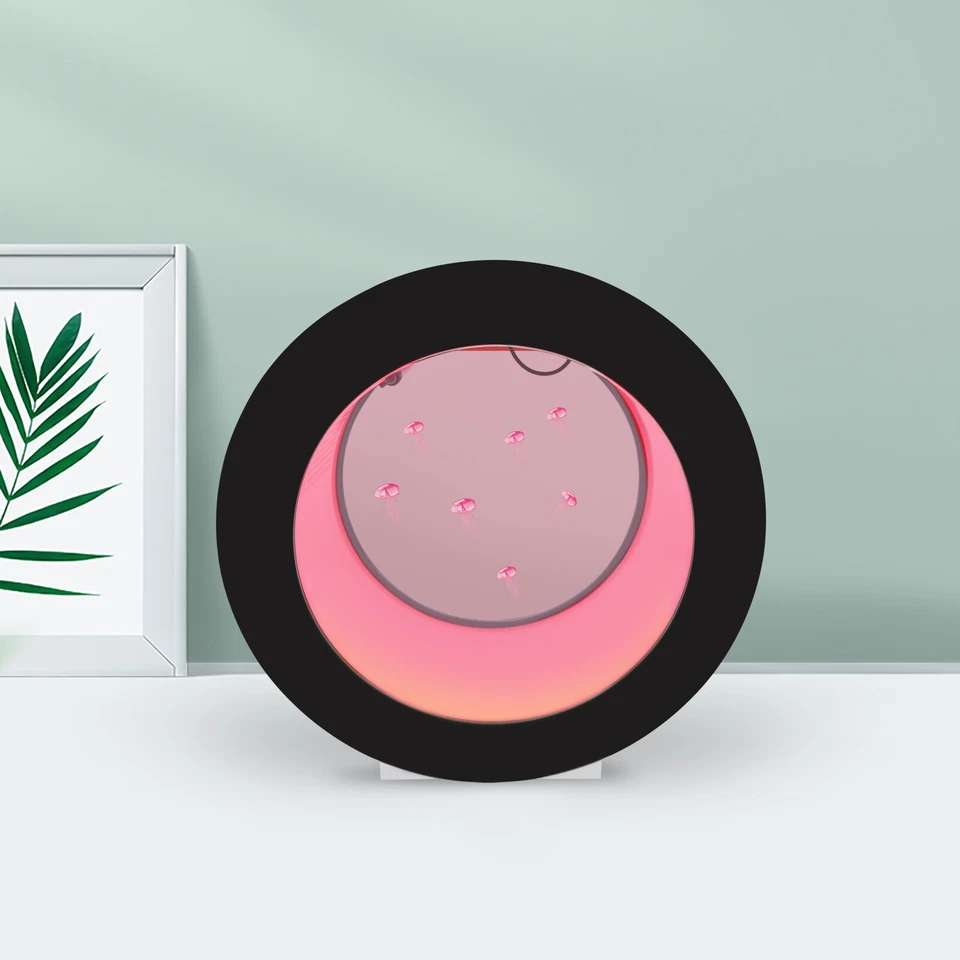 LED Round Fish Tank Desktop Jellyfish Aquarium Tank Kit For Real Live Jellyfish - Image 3 of 4