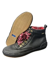 New Keds Womens Scout Boot II WF65576 Black Water Resistant Rain Boots Sz US 6.5