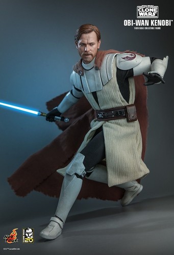 1/6 Scale Toy Star Wars Clone Wars - Obi Wan Kenobi - Magnetic Cape w/Armor Set - Picture 10 of 12