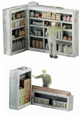 CORNER SHELVING detailed Set of 4 Finished Models N scale 1/160