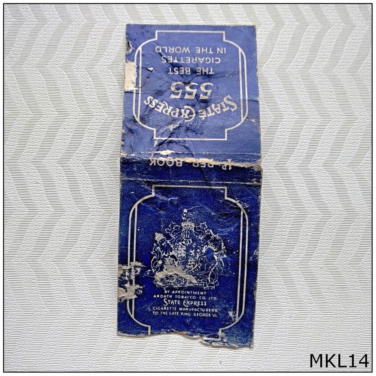 煙草ラベル (3) 1969年 59枚 StateExpress555 蘭 State Express 555 The Best Cigarettes In The World Matchbook Label