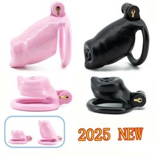 NEW Male Realistic Doggie Chastity Cage Device Men Resin Lock Belt with 4 Rings