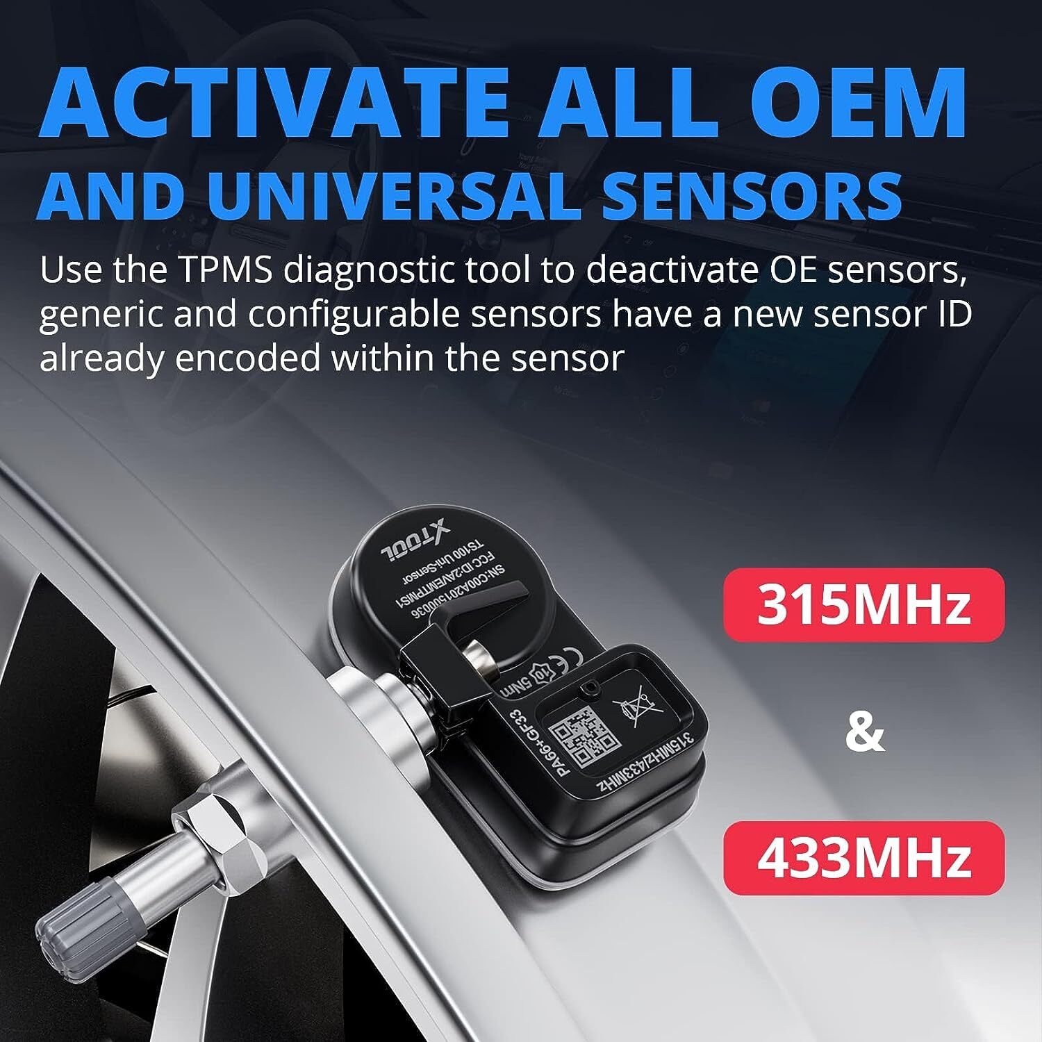 XTOOL TP150 4*TS100PRO TPMS Programming Diagnostic Tool OBD2 Scanner Activation