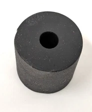 Sorbothane 70 Duro “00” Plugs Bumpers 1.5” D X 1.5” Long 3/8” Hole Pkg 6