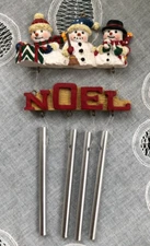 MINI WIND CHIME - SNOWMEN W/NOEL