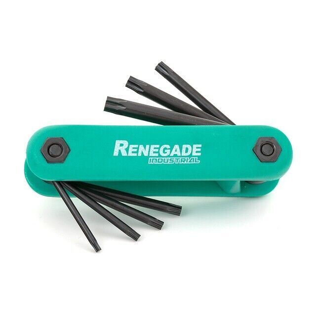 Renegade Industrial 7 Piece Torx Star Folding Key Set - RIFSKS