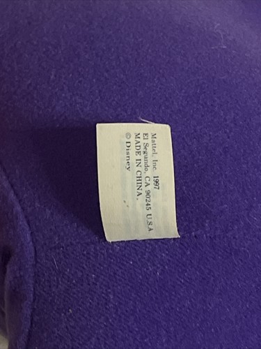 Vintage Winnie The Pooh Purple Overalls Pooh Bear Plush Mattel 1997 12" - Picture 7 of 19