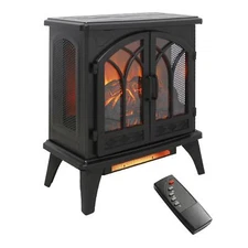Free-Standing Design 24 inch 3D Infrared Electric Stove with Remote Control