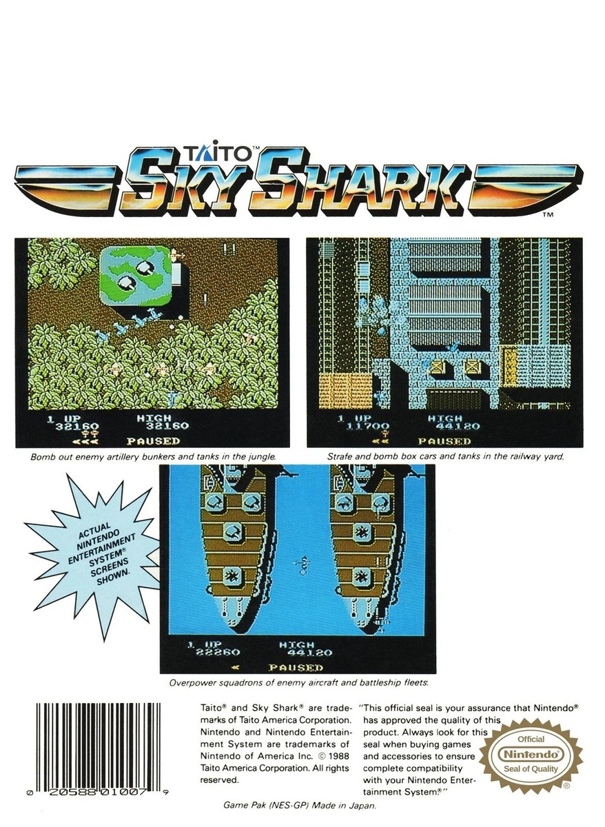Sky Shark - NES [Cartridge Only] 20588020702| eBay