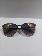 Jessica Simpson J5316 Cat-Eye Sunglasses Black  Gold Gradient Used
