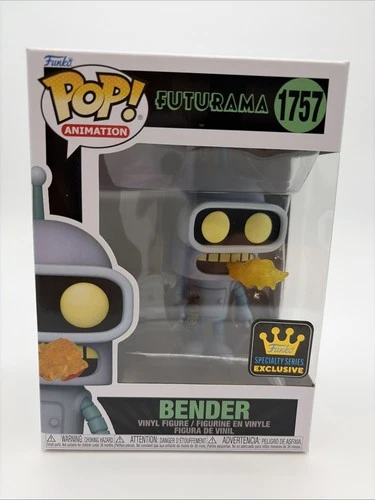 Funko Pop Animation: BENDER #1757 Futurama Specialty Series With Pop Protector