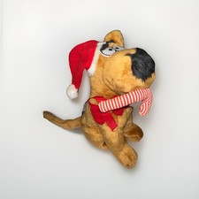 Nanco Scooby-Doo Christmas 10" Plush Santa Hat Candy Cane Hanna-Barbera Vintage