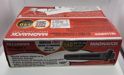 Magnavox TB110MW9 DTV Digital to Analog TV Converter Box SDTV Tuner Brand New NI