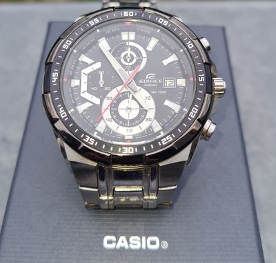 Casio Edifice Herrenuhr Chronograph EFR-539D-1AVUEF Edelstahl 10 Bar