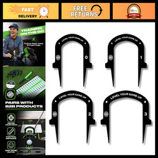 Golf Putting Aid Set - 4 Pack Putting Gates for Indoor/Outdoor Training, Stroke