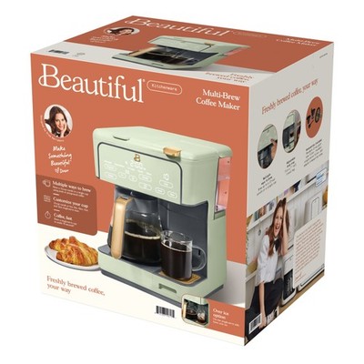 Beautiful Multi-Brew Coffee Maker, Sage Green by Drew Barrymore