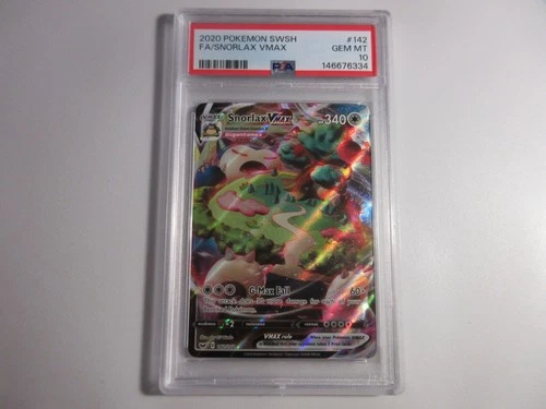 PSA 10 Snorlax Vmax Sword & Shield Pokemon Card