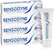 Sensodyne Extra Whitening Sensitive Teeth and Cavity Prevention Whitening Toothp