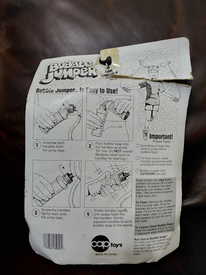 Bubble Jumper Jump Rope Toy Skiprope Cap Toys Pink 90s New NIB Vintage ...