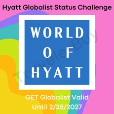Hyatt Globalist Status Challenge, Sales Regitration, GUARANTEE NO SUSPENSION