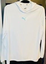 Puma Women s White Lightweight Pullover Hoodie Size L