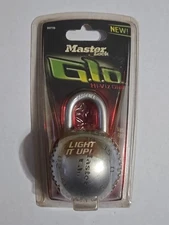 Master Lock G.l.o Hi-Viz Dial Combination Padlock 2077D Light Up Dial NEW