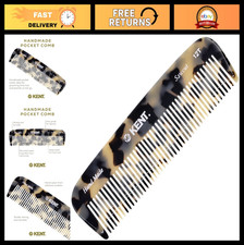 Handmade Wide Tooth Pocket Comb for Men, Women Kids - Travel Beard Mustache Co