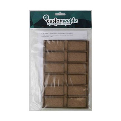 Customeeple MDF Cavalry Base Adapter Movement Tray - 6x2 (25 to 30mm) New