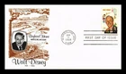 DR JIM STAMPS US COVER WALT DISNEY FDC MARCELINE MISSOURI BOYHOOD HOME INSERT