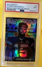 2022 Panini Select - Neon Icons #NI-3 Patrick Mahomes II 4/25 PSA 9