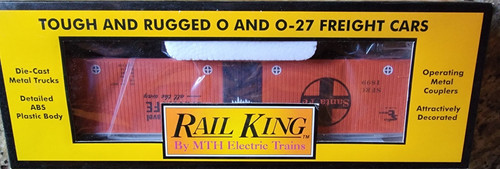 Frigorífico forrado de madera RailKing RK-7808L Santa Fe 40' escala O ATSF 1899 (C81) GB49 | Zustand: New