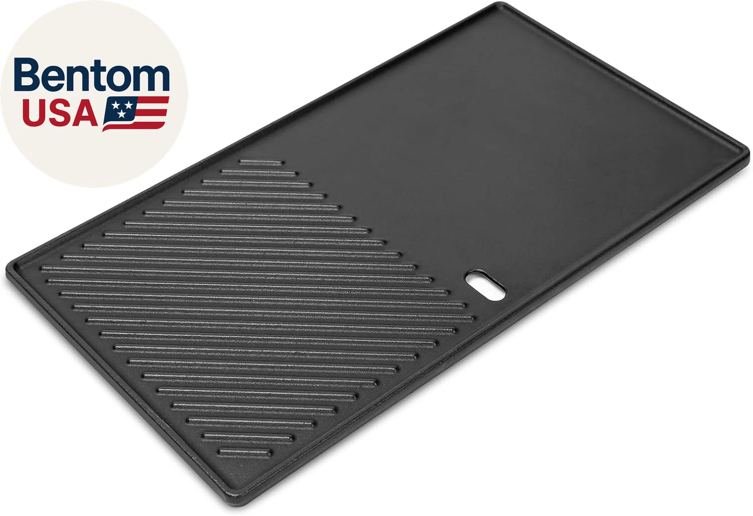 7637 17.5" Reversible Cast Iron Griddle - Replacement Flat Top Cooking Plate for