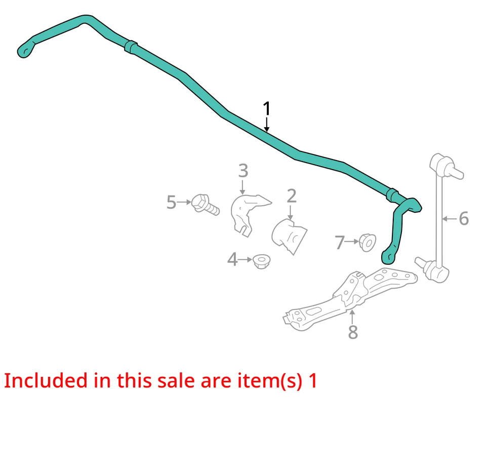 Barra estabilizadora delantera Toyota 86 2018 tracción trasera fabricante de equipos originales 83 k millas - LKQ421428843 Foto 4 de 4