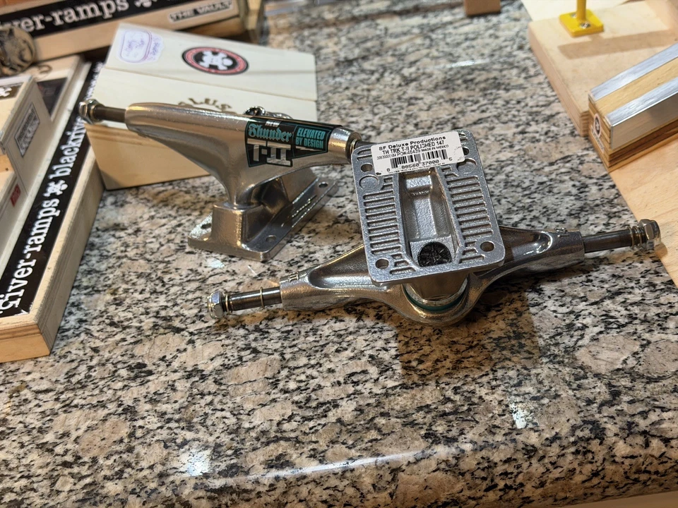 Thunder T-II 147 Silver Skateboard Trucks 8.0" Axle - Image 4 of 4
