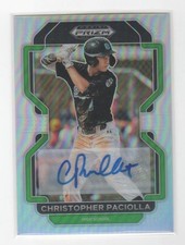 2022 Panini Prizm Draft Picks #PDP86 Christopher Paciolla Base Autographs Silver