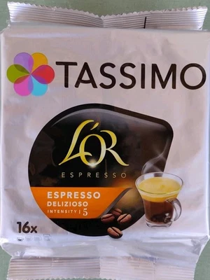 Tassimo L'Or Espresso Delizioso XL 16 Capsules Exp 09/2026