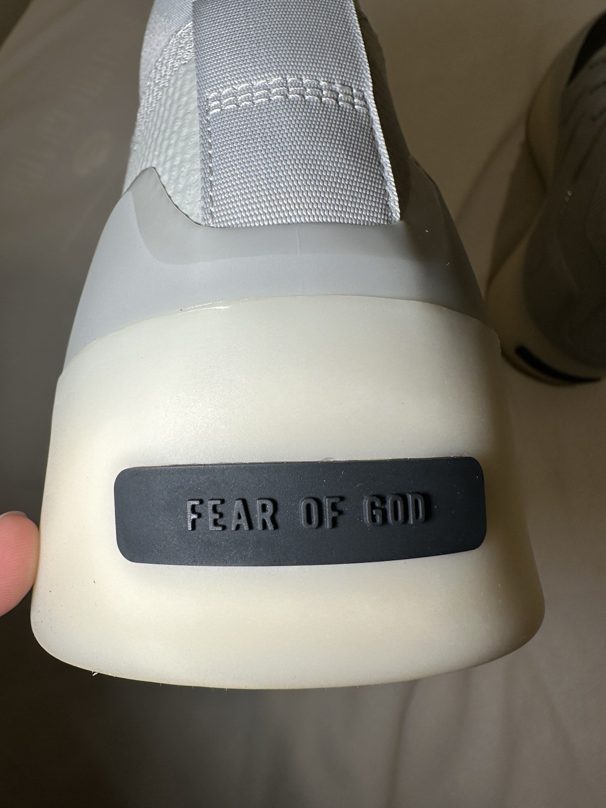 Adidas Fear of God Athletics x BASKETBALL Sesame Carbon Men's Size 10.5 IE6188 thumbnail 4