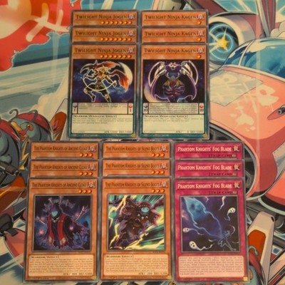 15cd Twilight Ninja Jogen/Kagen & Phantom Knights Core BLC1 Common Bundle Yugioh